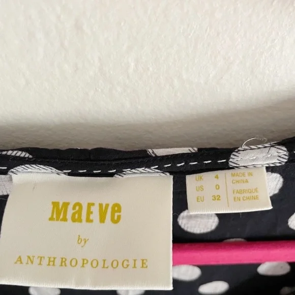 Anthro Maeve Dottie Ruffled Polka Dot Tank - Picture 3 of 10